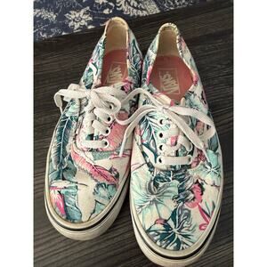 Vans Authentic Core Classic Tropical Palm Leaf Skate Shoes Sz. M6.5 W8